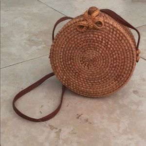 Woven Wicker Purse